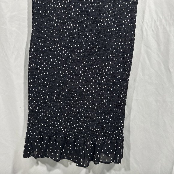 EUC Reformation [ Small ] Polka Dot Minnie‎ Mini Dress in Black White #Q393 - Picture 14 of 15